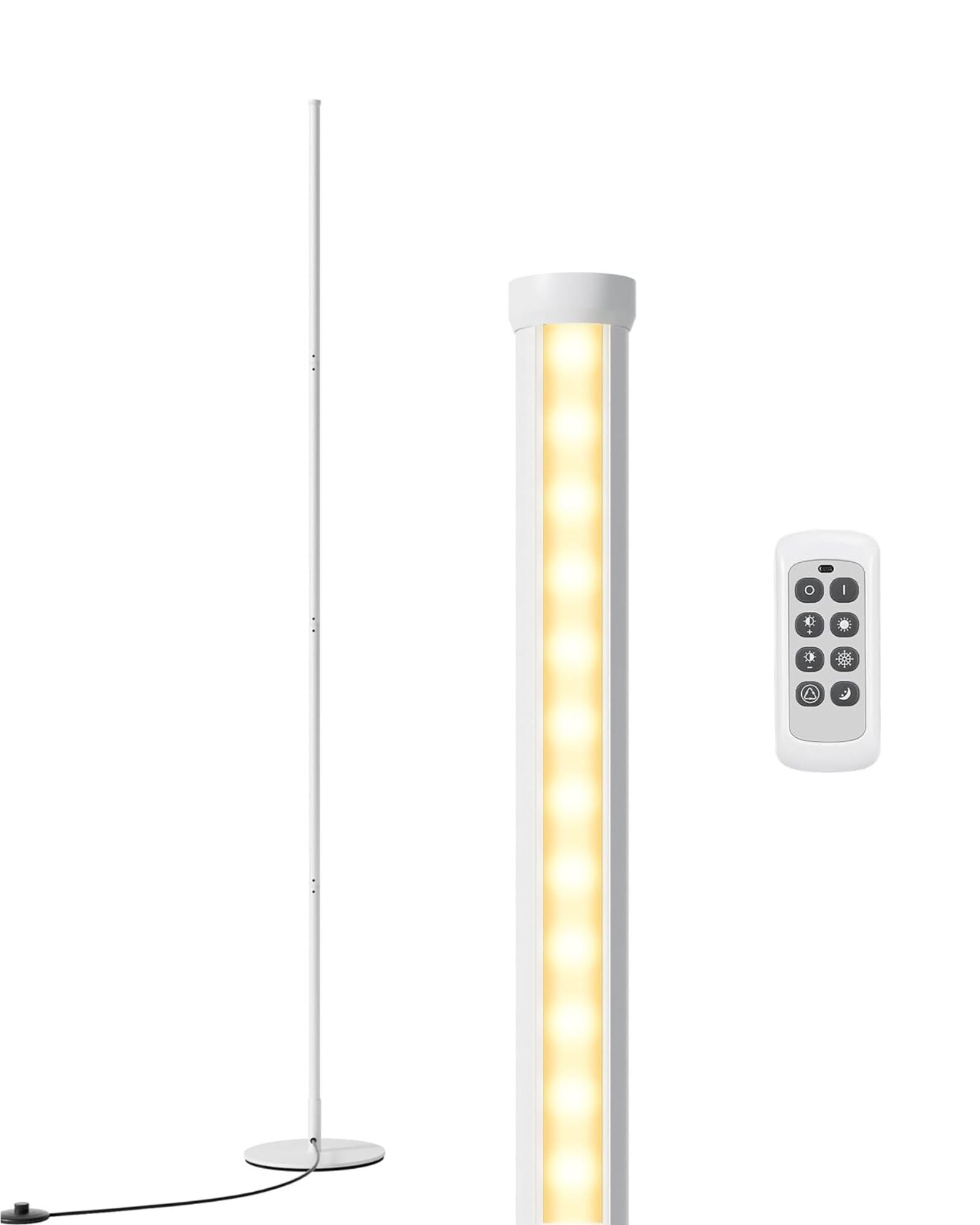 Modern Minimalist Adjustable-Height Dimmable LED Corner Floor Lamp