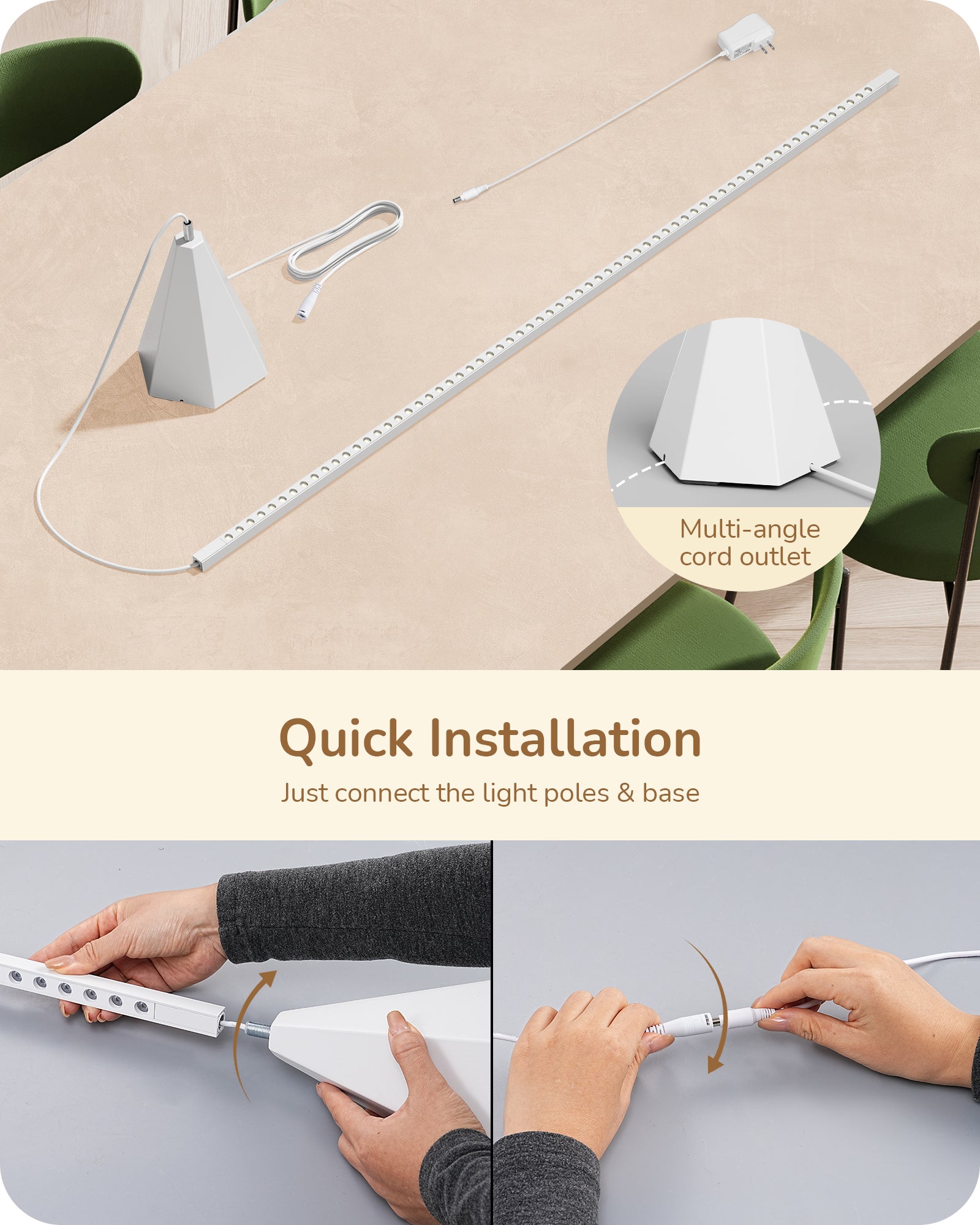 EDISHINE New Gesture Control Dimmable Floor Lamp-HFLCC1A