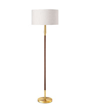61.8" Tall Dimmable Traditional Floor Lamp with Linen Shade & Remote Control - LED Bulb Included