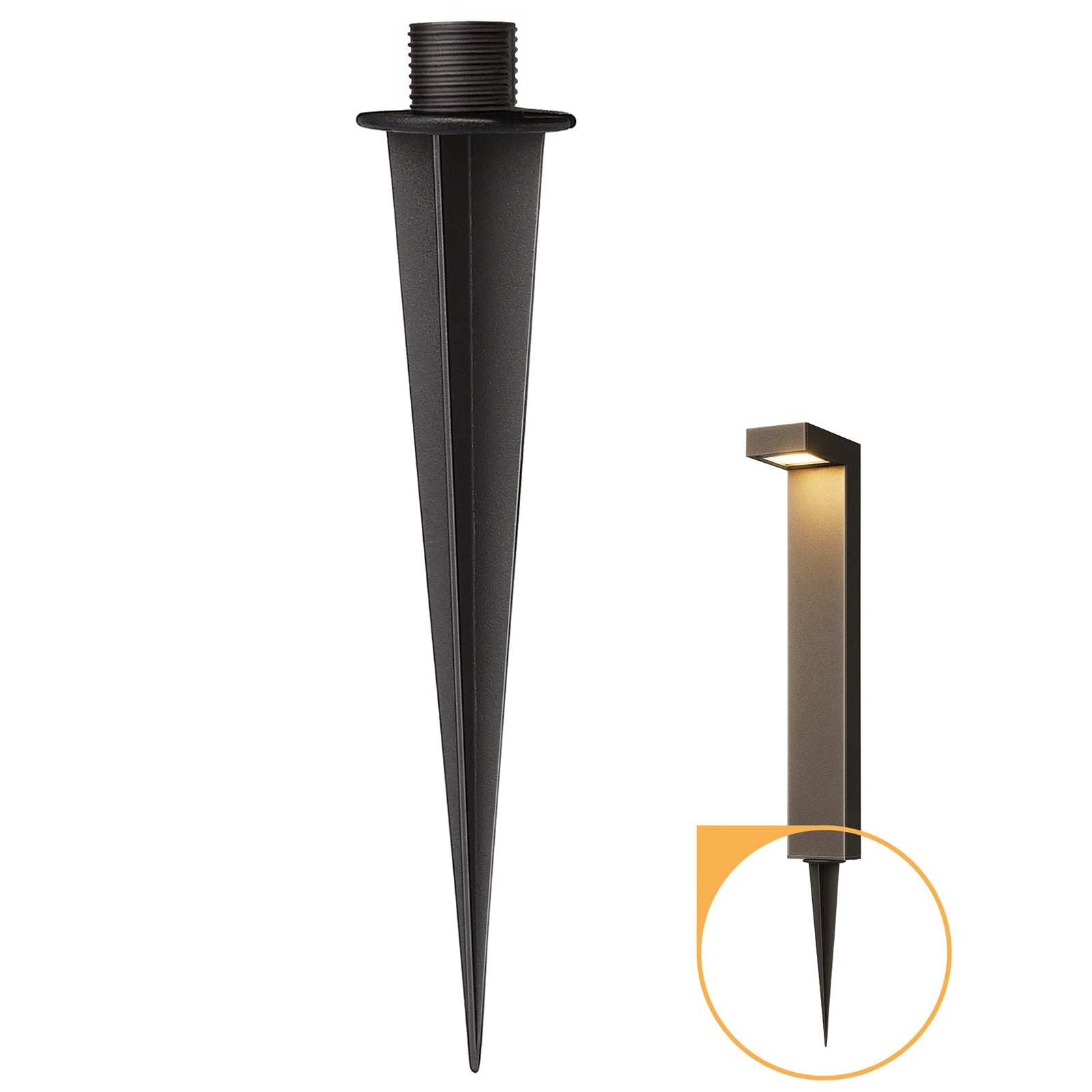 Spike for L-Shaped Path Light - Lights Accessories-HGSL09A-P1
