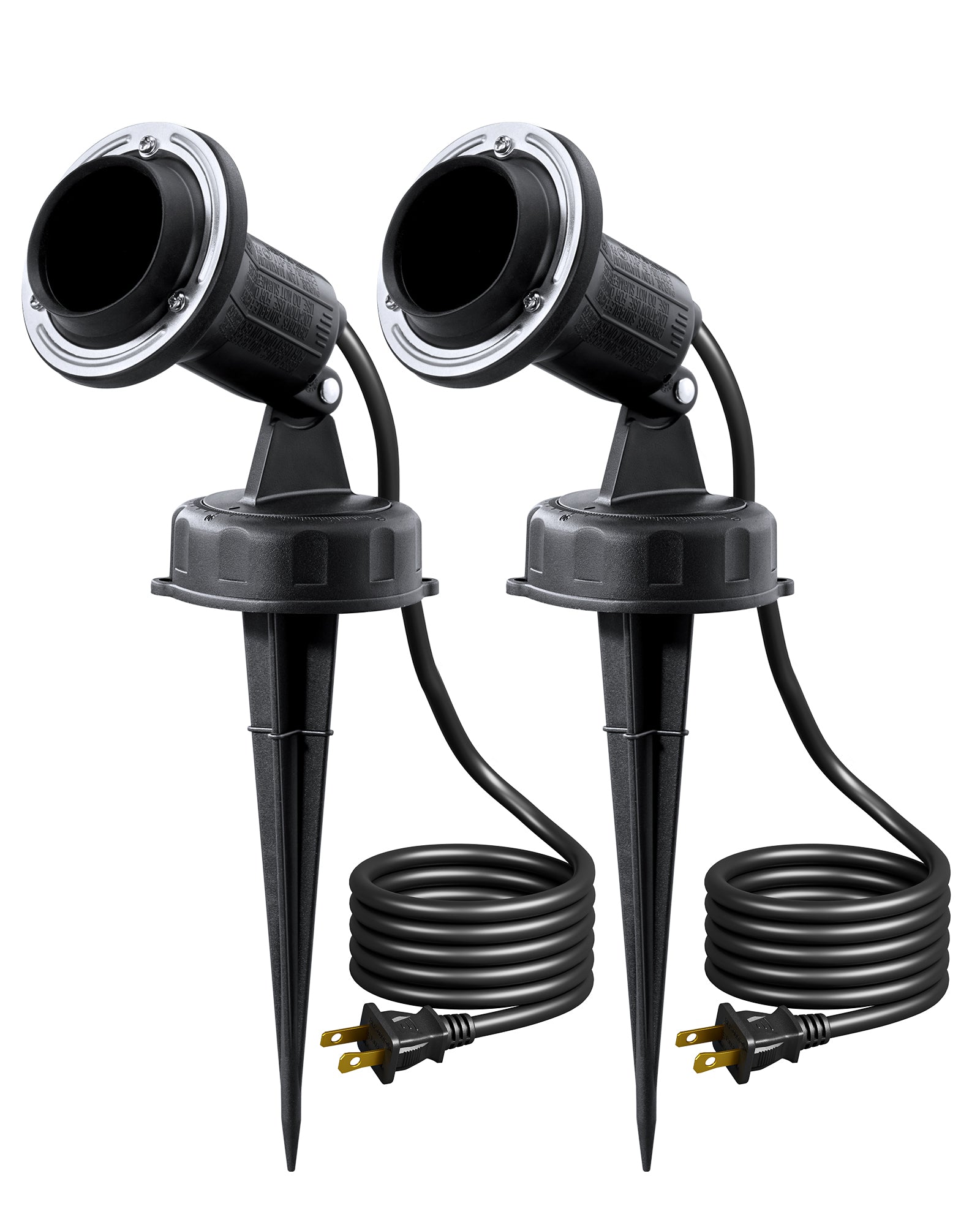 EDISHINE 120V 180掳 Adjustable Outdoor Spotlights (2 Pack)-HGSL15A