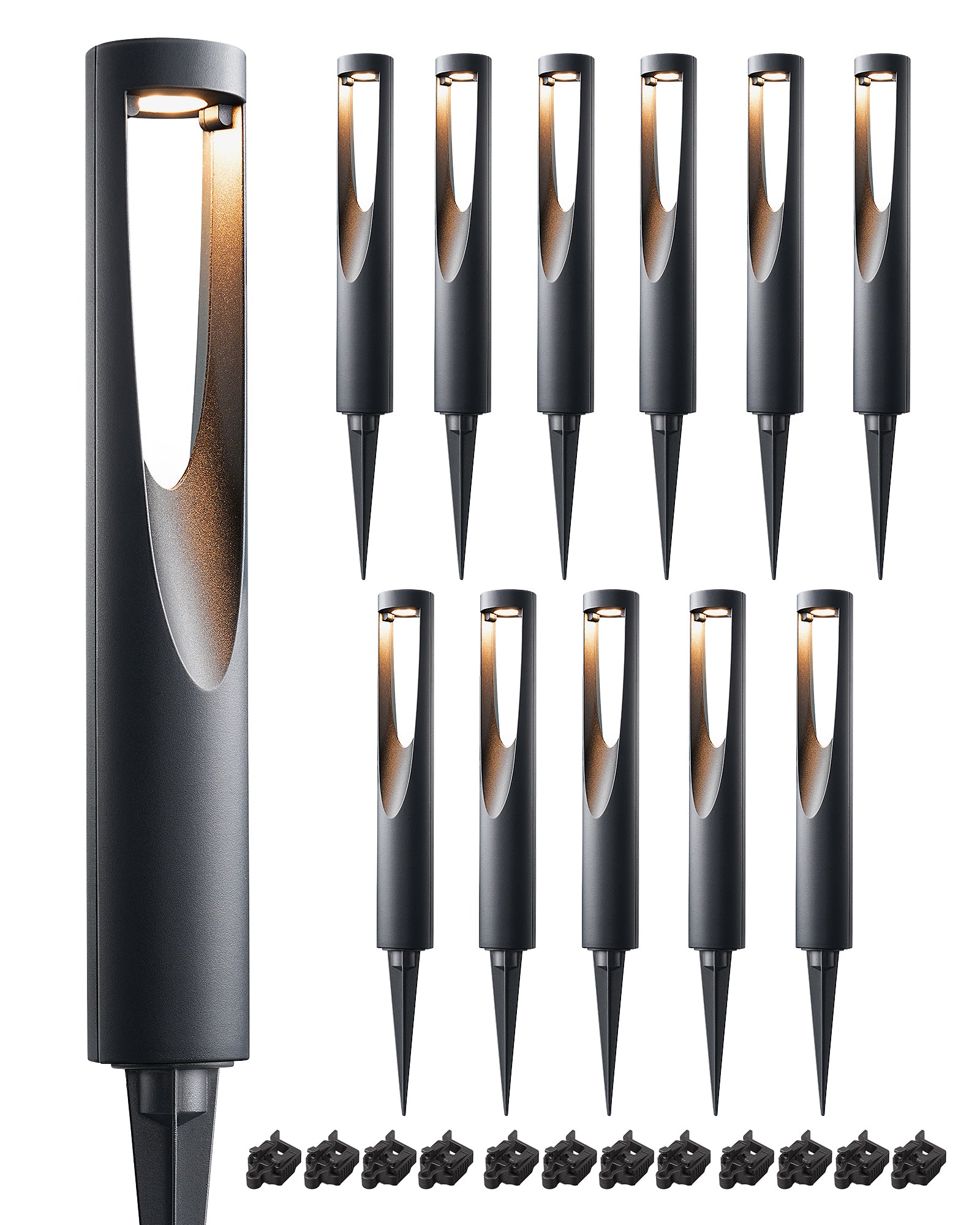 EDISHINE 12V 3000K Warm White Low Voltage Landscape Lights, IP65, CRI 80 - HGSL36A - HGSL36B- HGSL36C