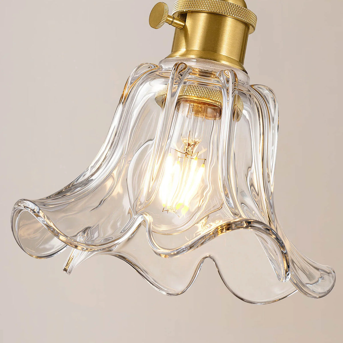 Mid-Century Adjustable Floral Pendant Light