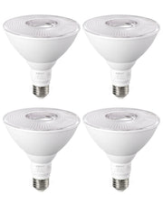 EDISHINE 5000K Daylight 1800LM LED PAR38 Dimmable Flood Light Outdoor Bulb 4 Pack, 18W (120W Equivalent)-HLBP38J