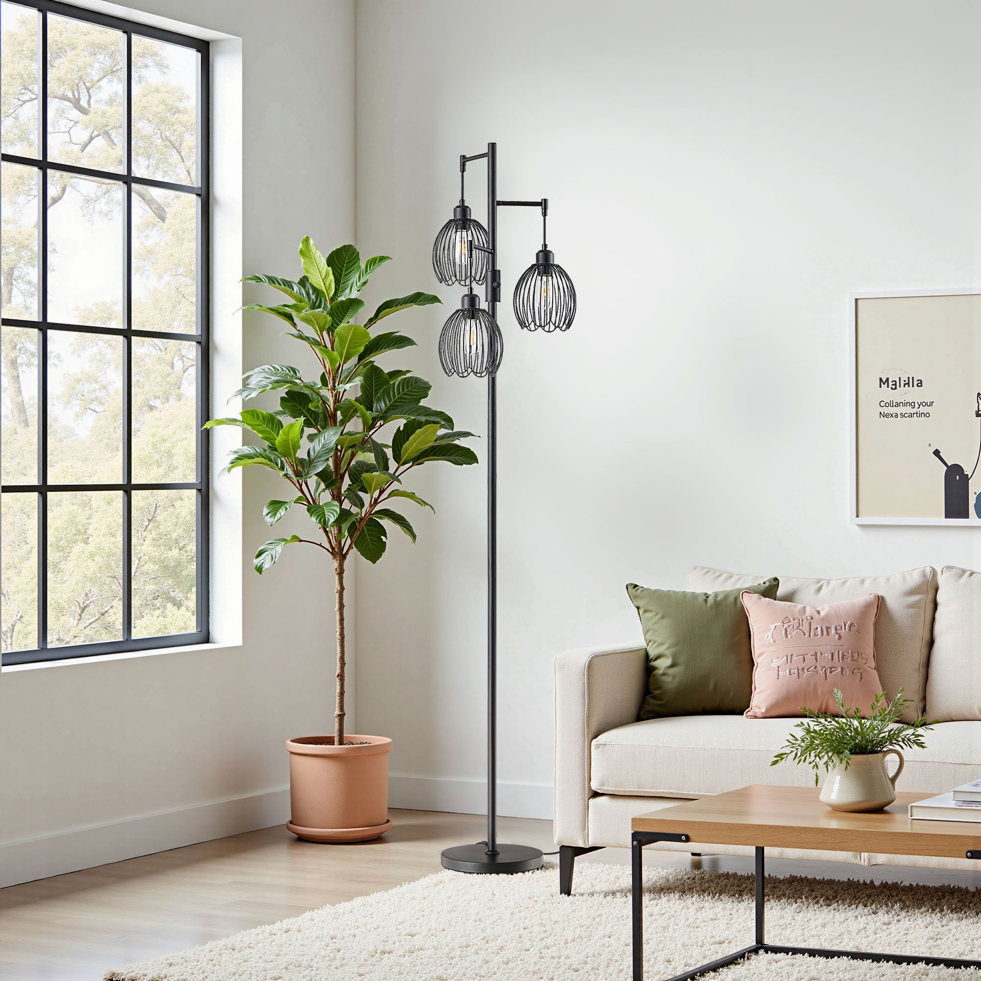 69in Industrial Floor Lamp