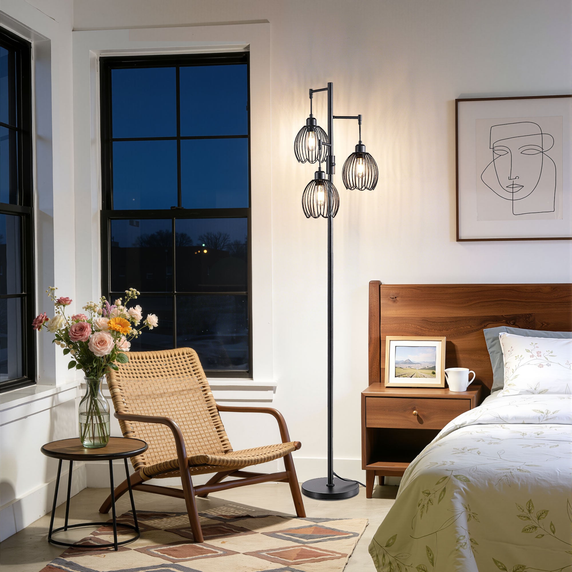 69in Industrial Floor Lamp
