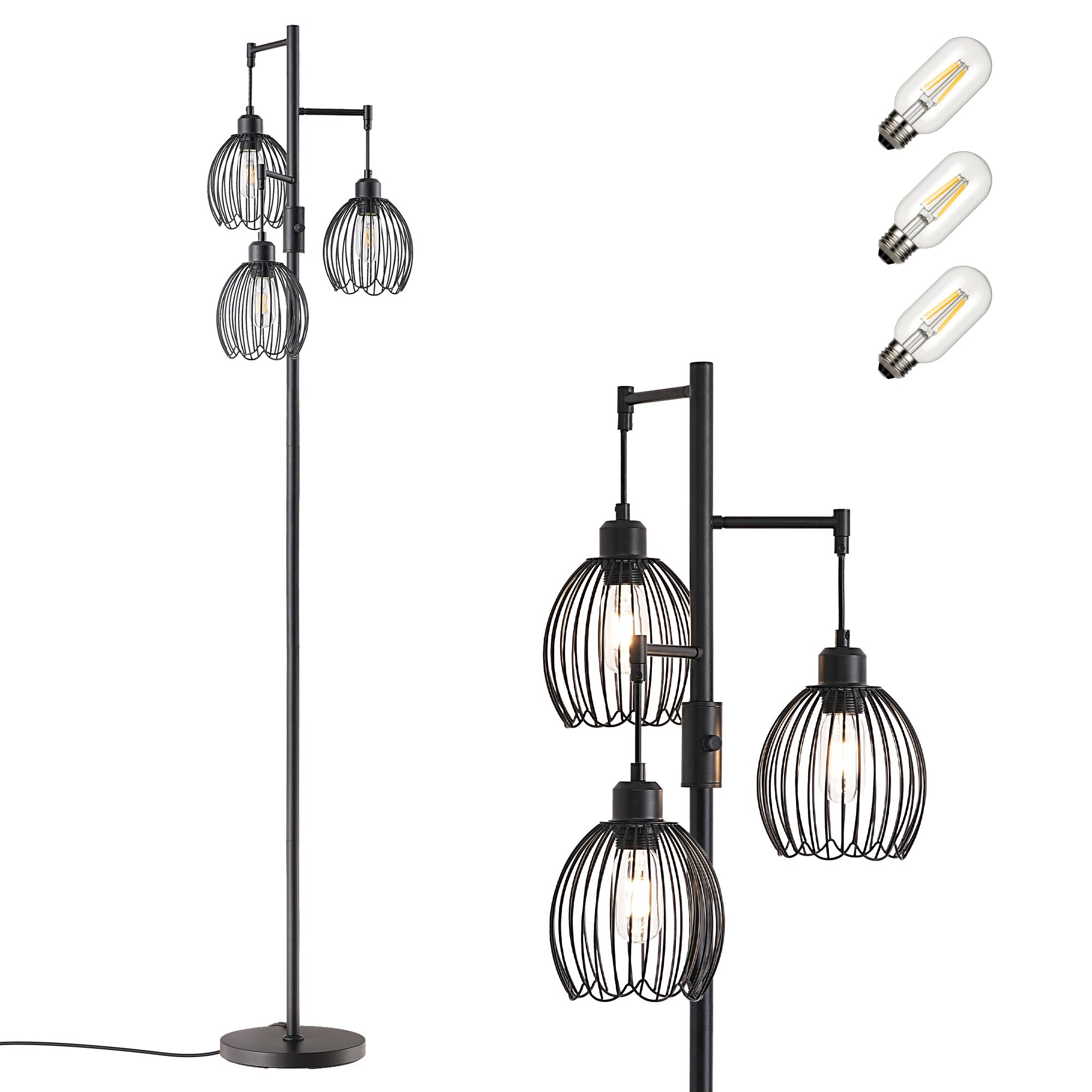 69in Industrial Floor Lamp