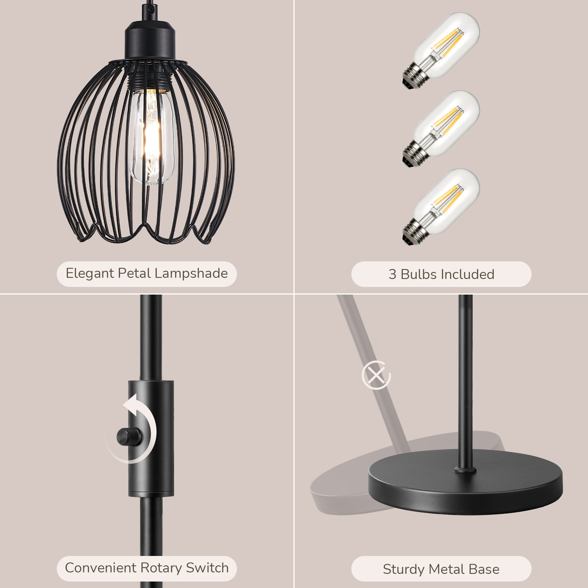 69in Industrial Floor Lamp