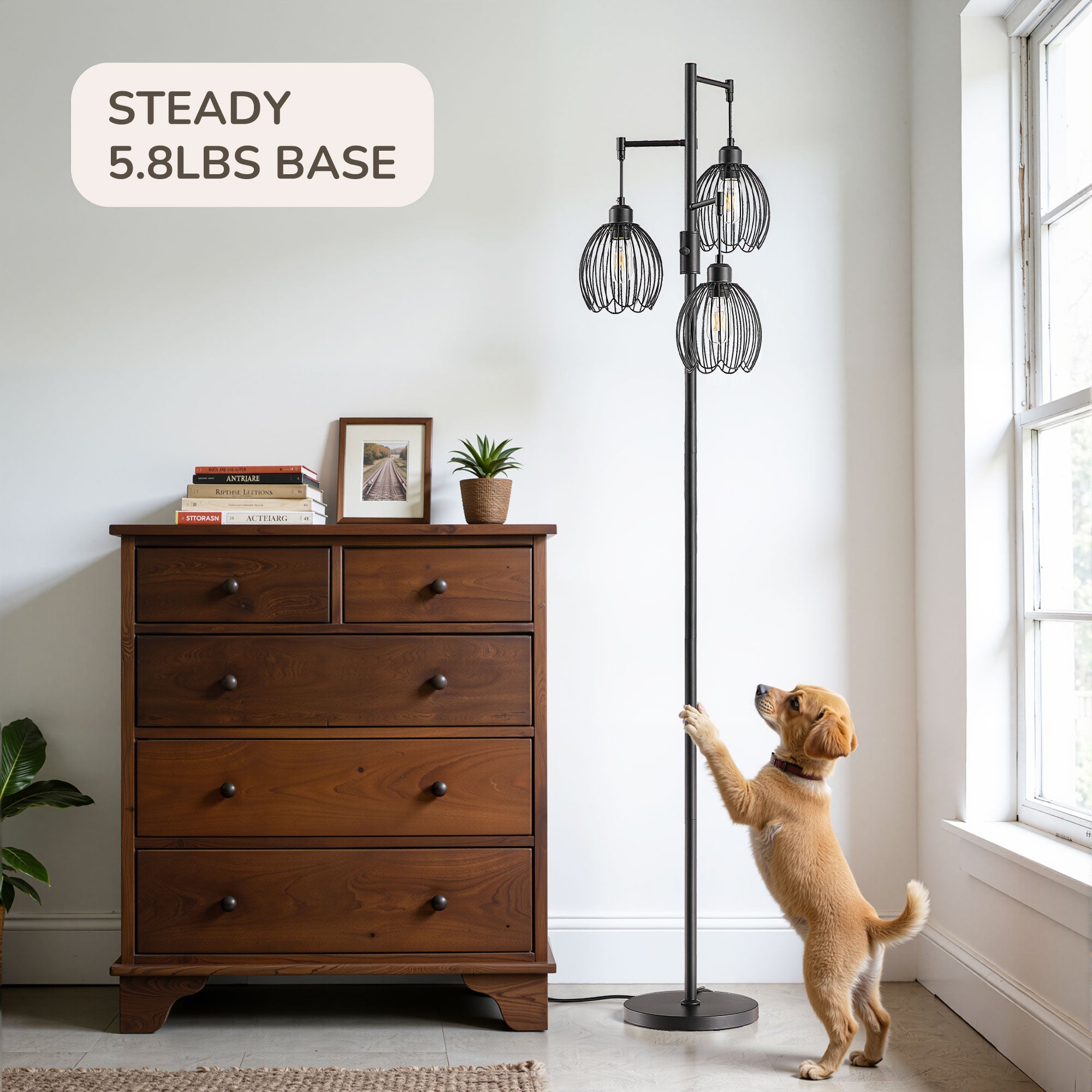 69in Industrial Floor Lamp