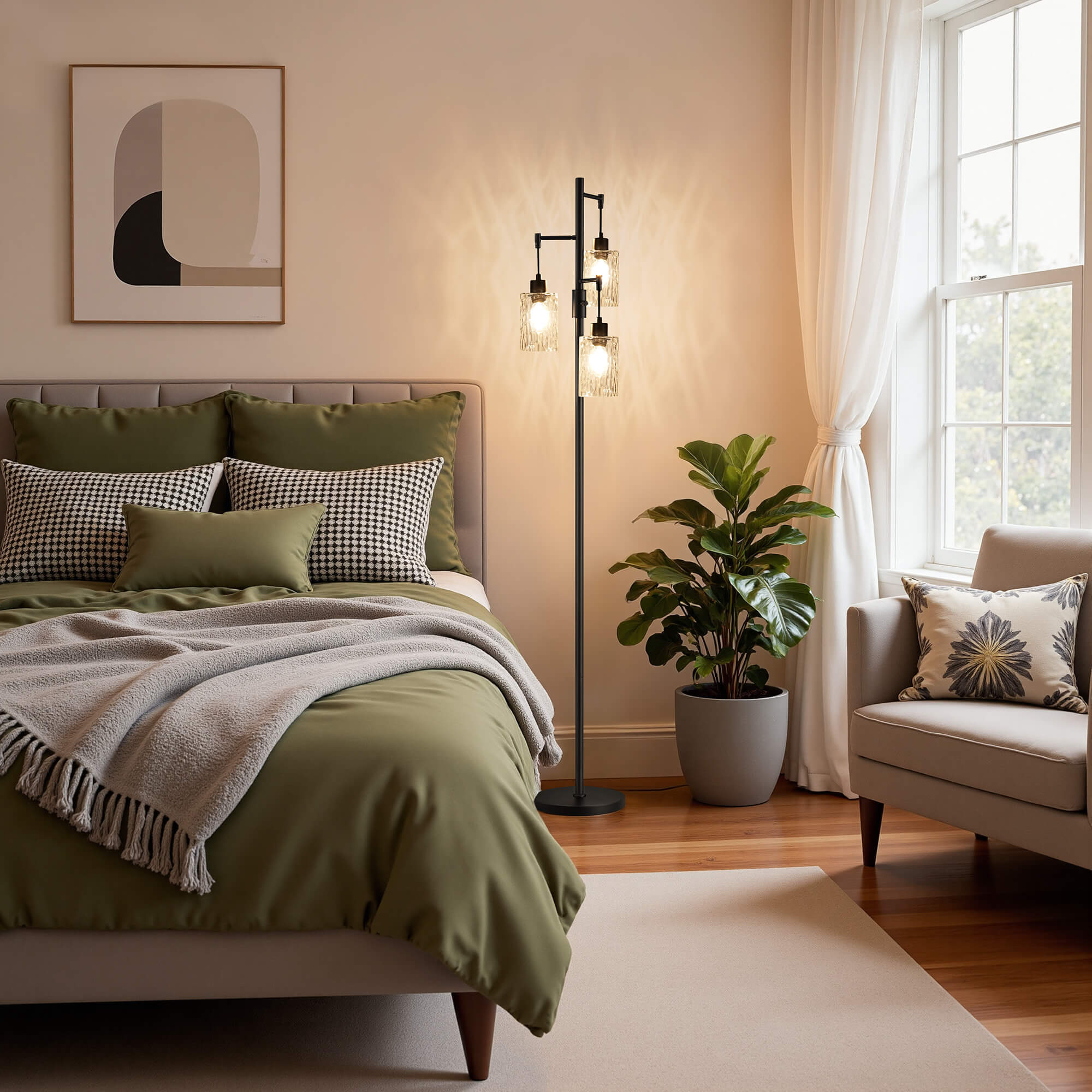 70in Industrial Floor Lamp for Living Room