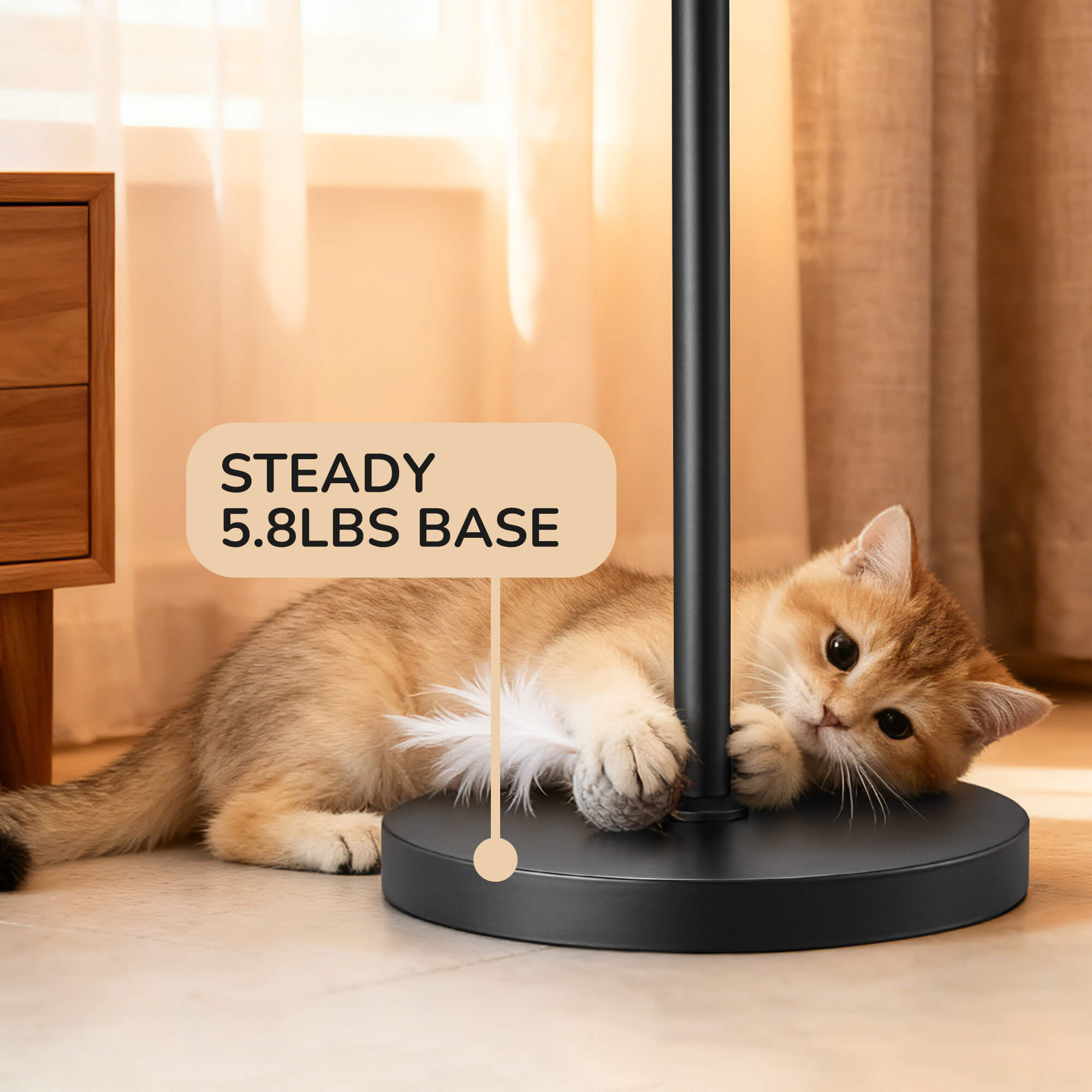 70in Industrial Floor Lamp for Living Room