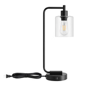 Touch-Control Dimmable Table Lamp with Dual USB Ports
