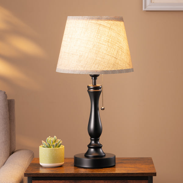 EDISHINE Modern Table Lamps for Living Room Bedroom Bedside Lamp- HLTL06M