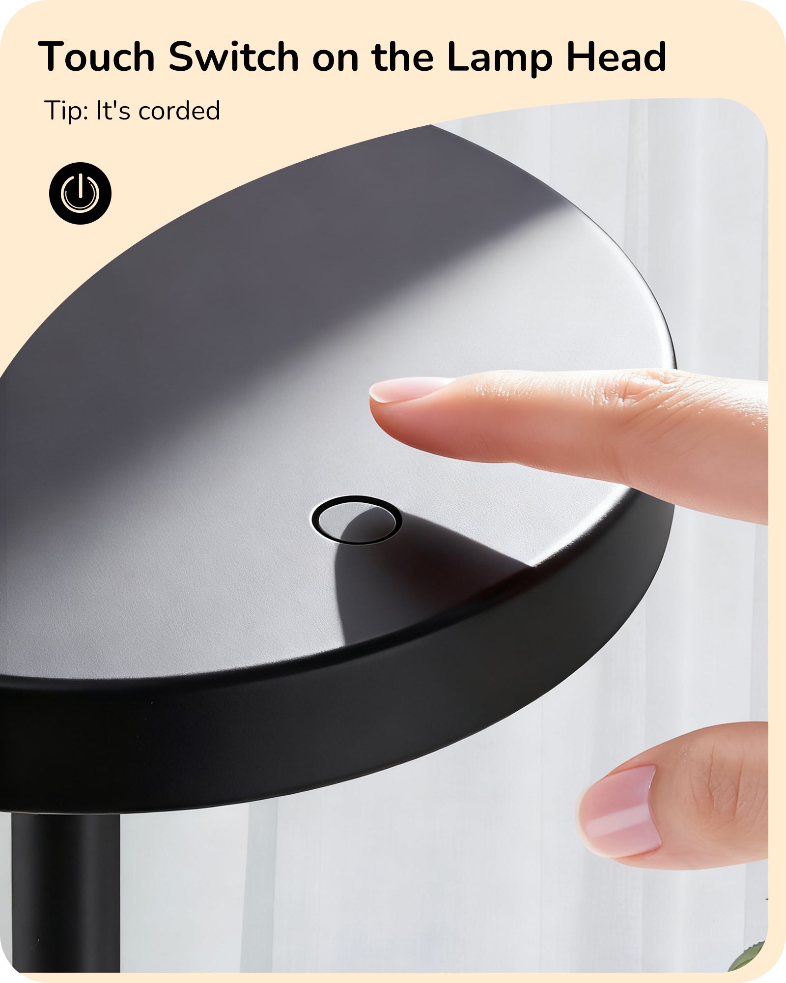 Modern Touch-Control LED Task Table Lamp with Adjustable Height & Memory Dimming