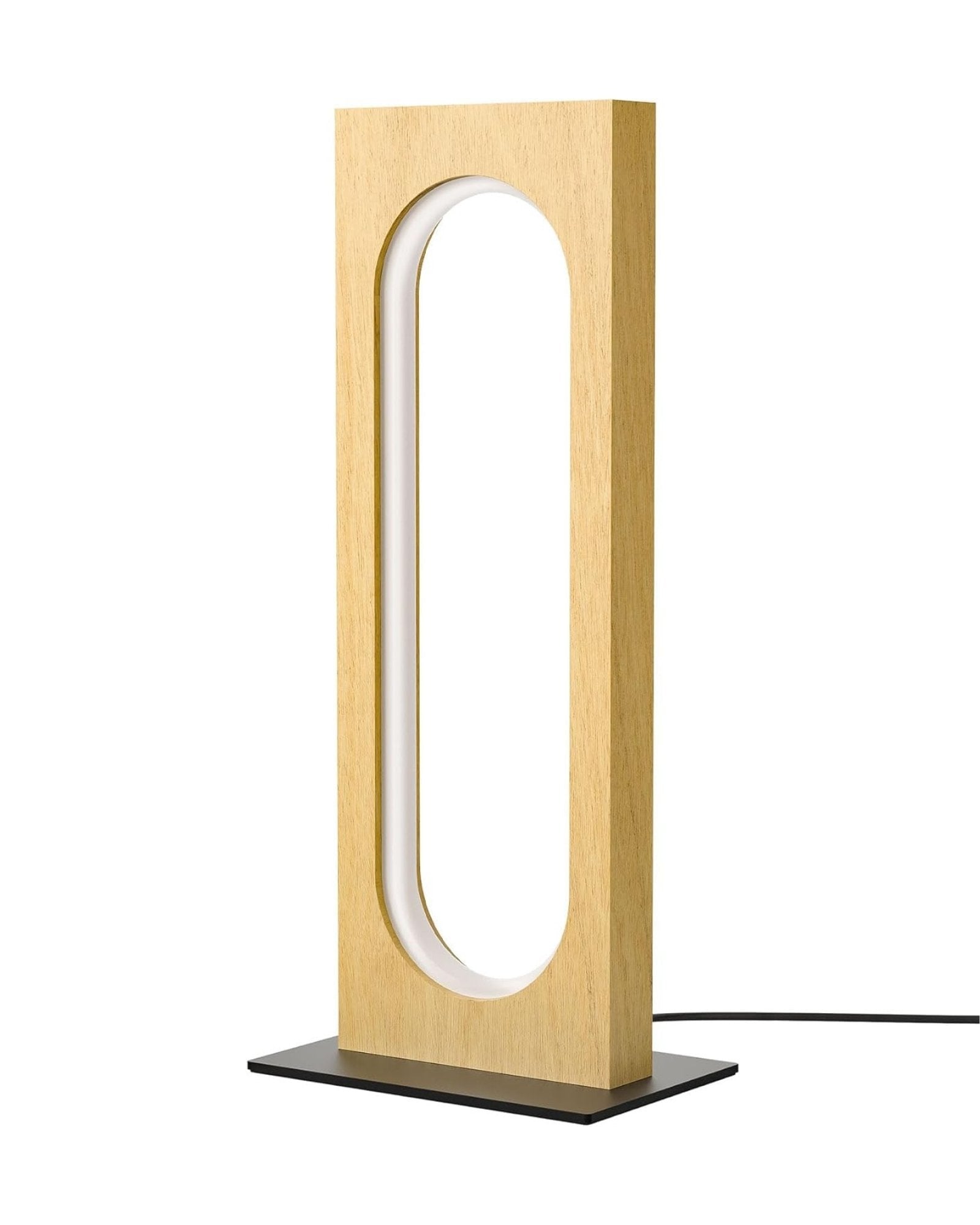 EDISHINE | Modern Solid Wood LED Table Lamp with Touch Dimming