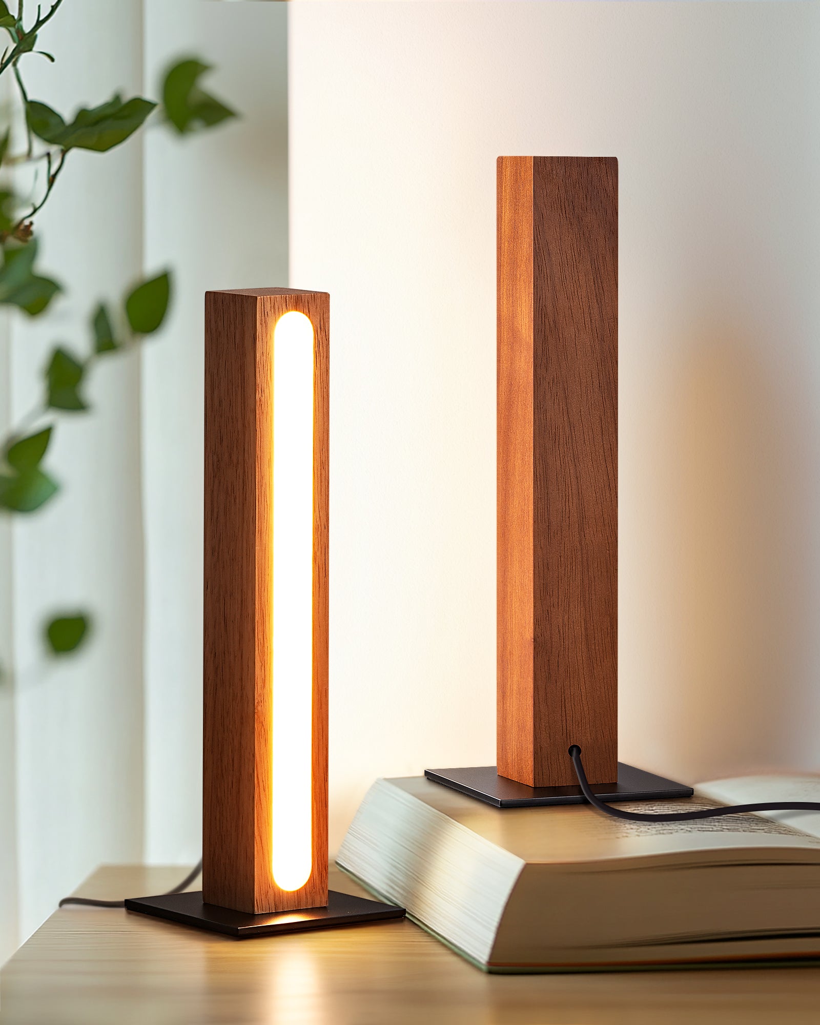 EDISHINE 2 Pack LED Table Lamp, 3 Color Temperature, Stepless Dimmable & Memory Function, Touch Control-ZHLTL12L2