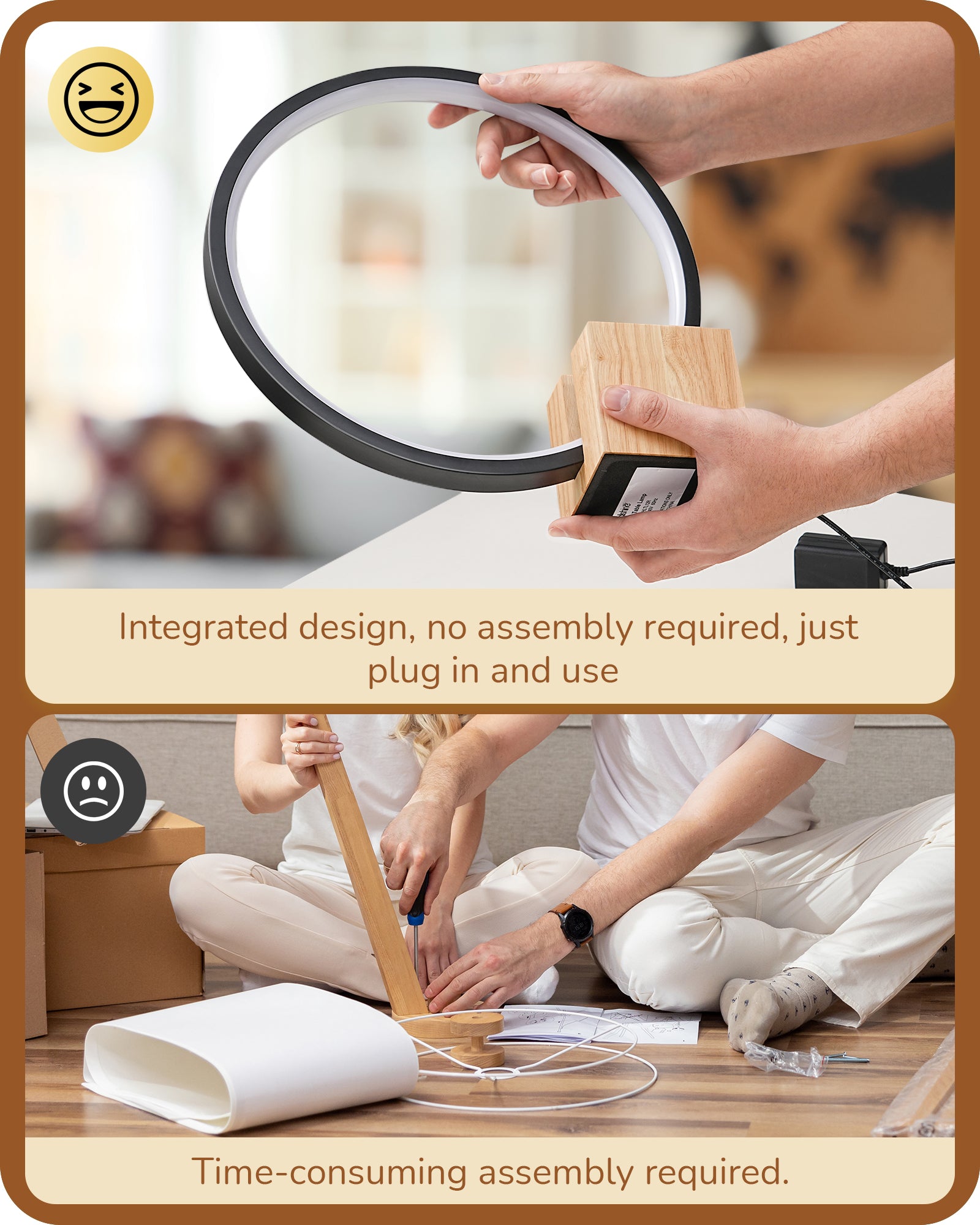 EDISHINE Modern Dimmable LED Table Lamp-HLTL12R