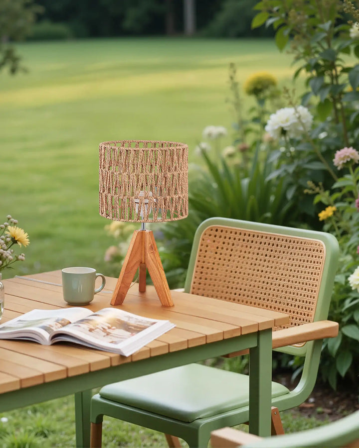 Woven Shade Table Lamp (bulbs not included）-HLTL15G-HLTL15H-HLTL15J