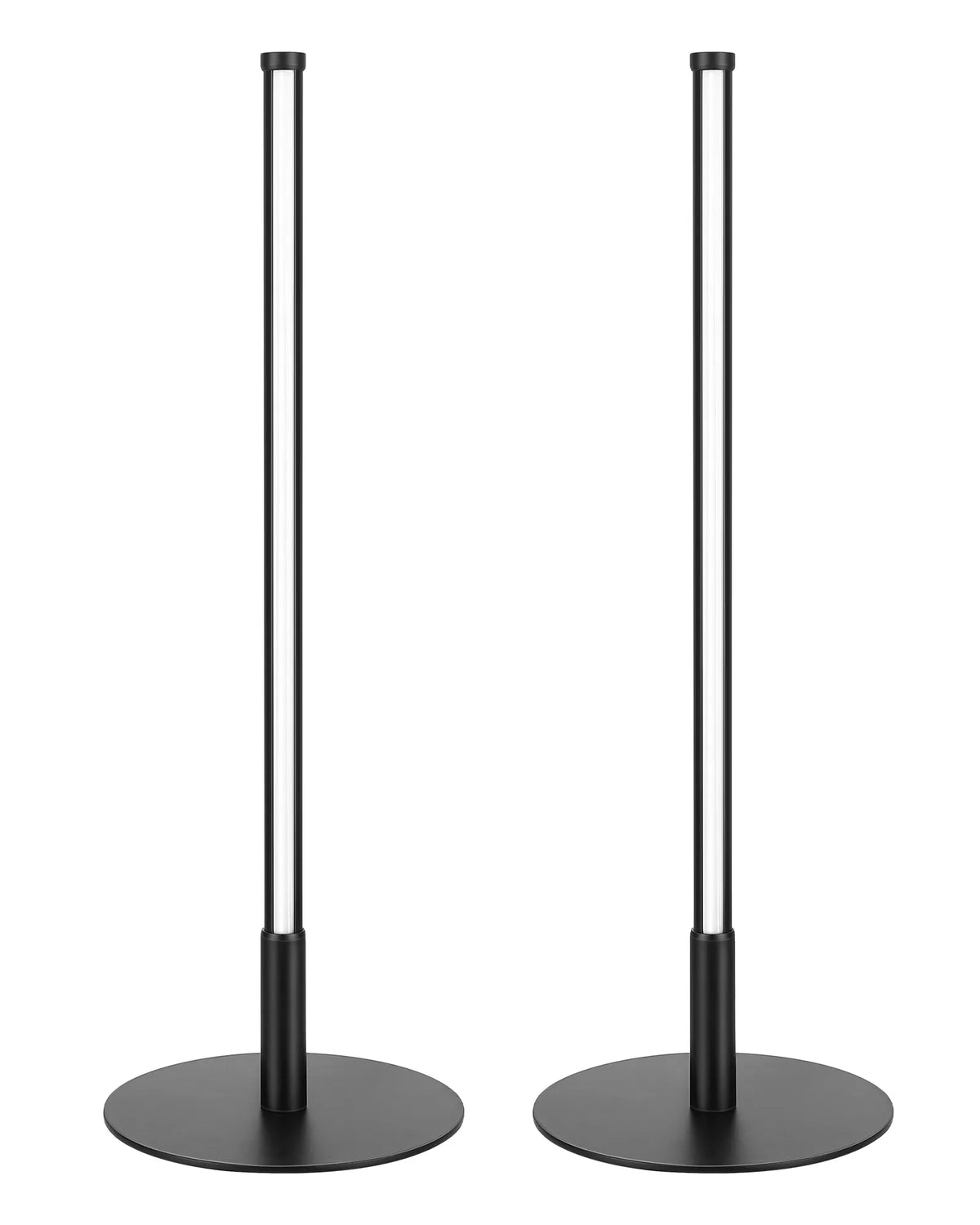 Modern Minimalist Dimmable LED Table Lamps - Set of 2 (Matte Black)