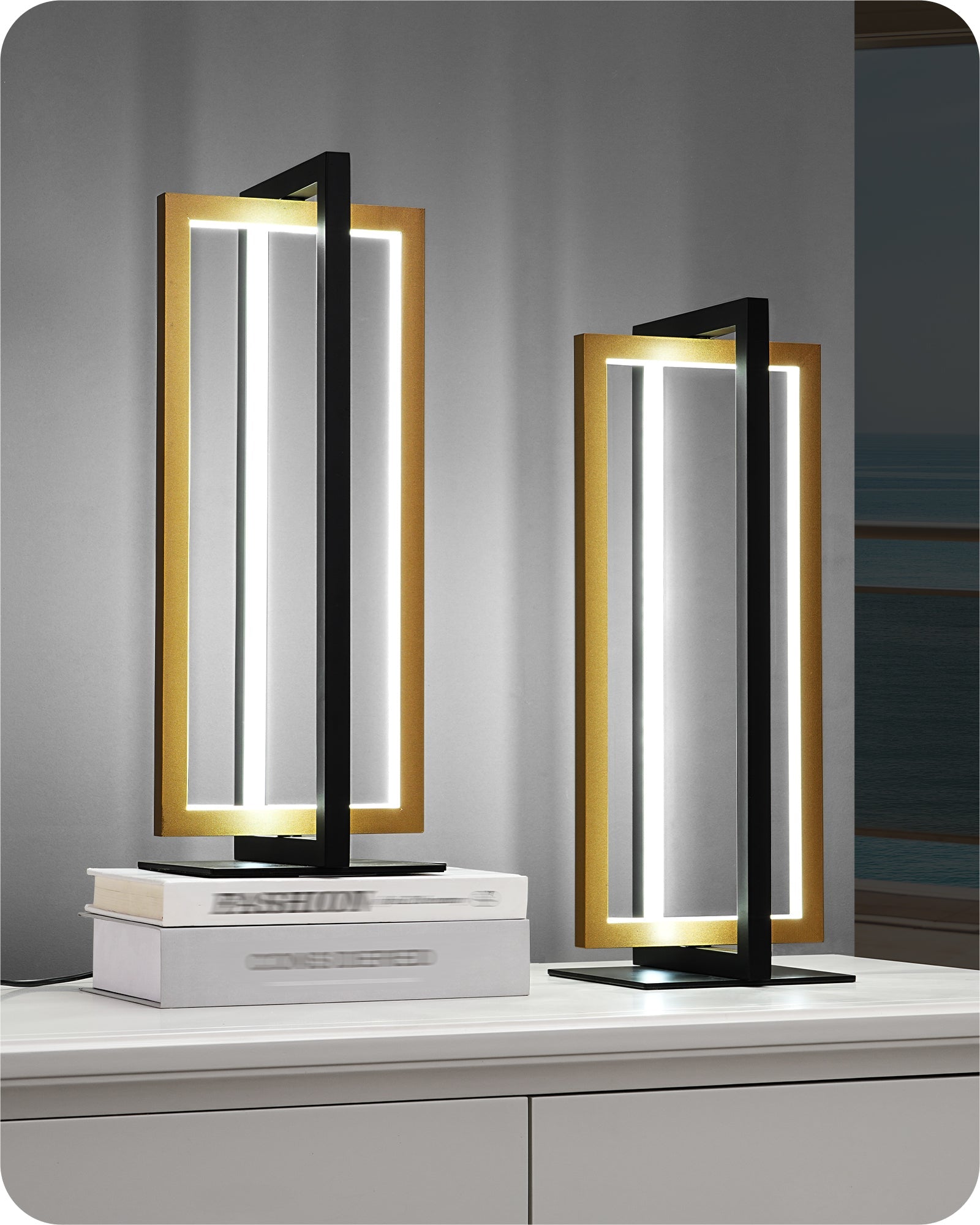 EDISHINE LED Dimmable Table Lamp with  3 Color Temperatures-HLTL22U