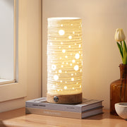 11.02" Floral Vase-Shaped Novelty Ceramic Table Lamp - 3 Color Temperatures