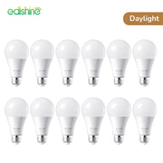 EDISHINE 12 Pack Daylight LED Light Bulbs-HNLA19Q