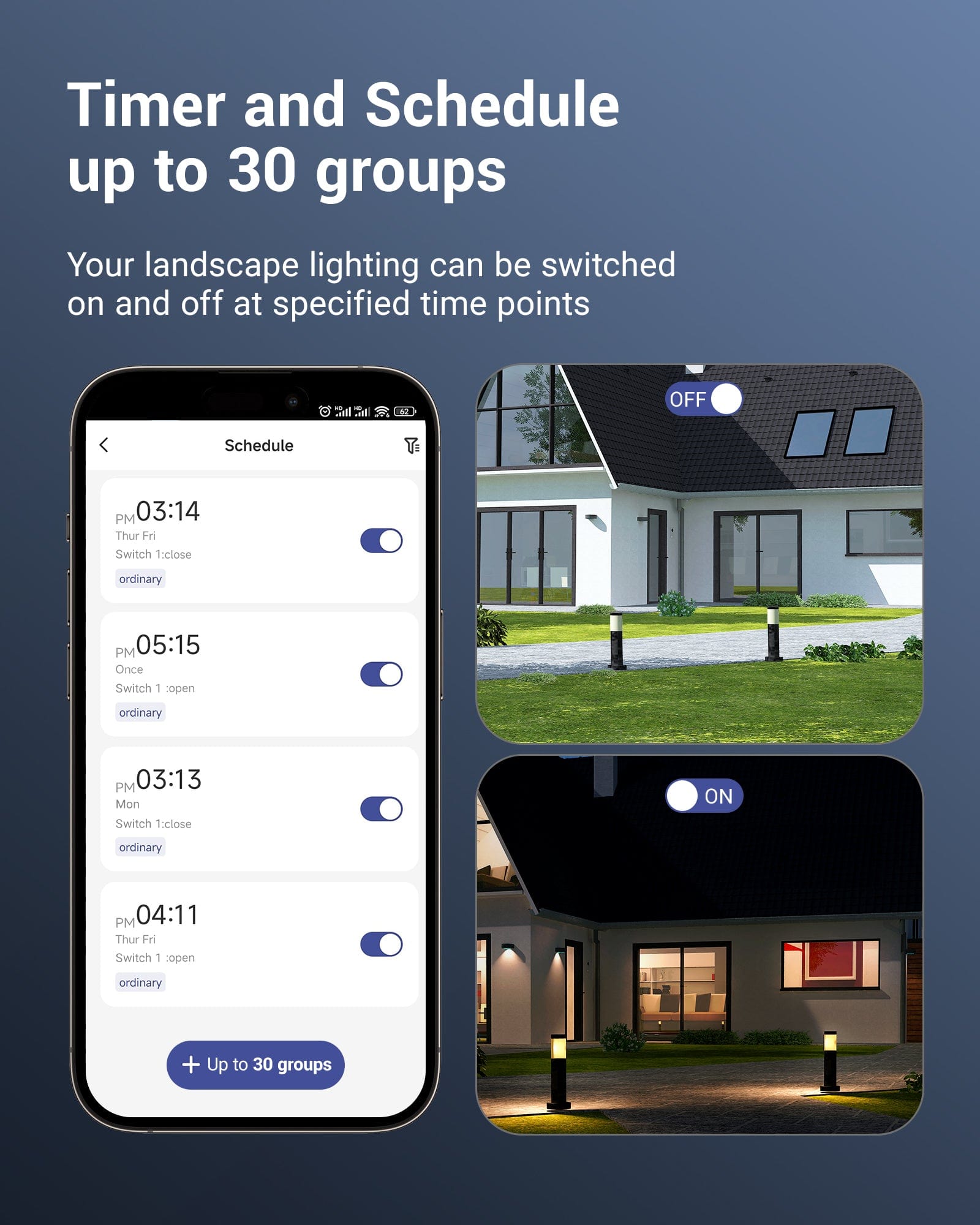 DEWENWILS 300W Wi-Fi Smart Low Voltage Landscape Transformer, Waterproof, Schedule and Timer, Works with Alexa and Google Home, 120V AC to 12V AC for LED Landscape Lights, Outdoor Lighting - HOSL05D2