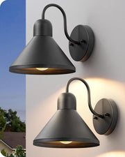2 Pack Gooseneck Outdoor Wall Light Fixture