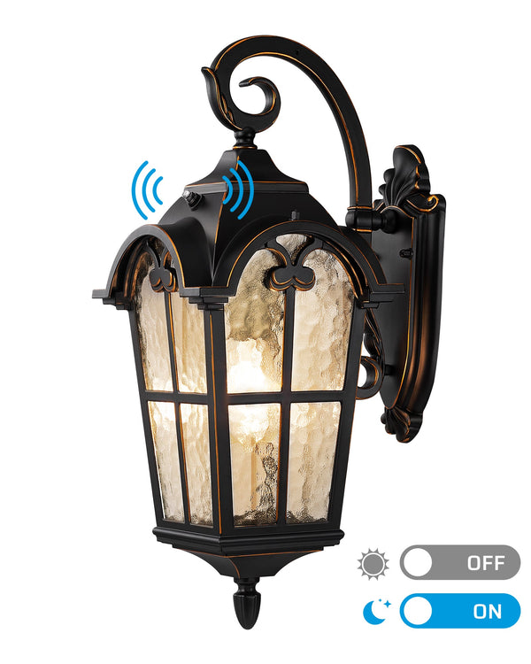 EDISHINE Dusk to Dawn Outdoor Wall Lights-F1HOWL06N