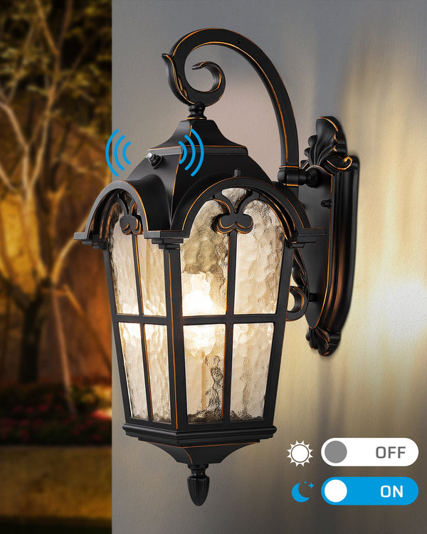 EDISHINE Dusk to Dawn Outdoor Wall Lights-HOWL06N