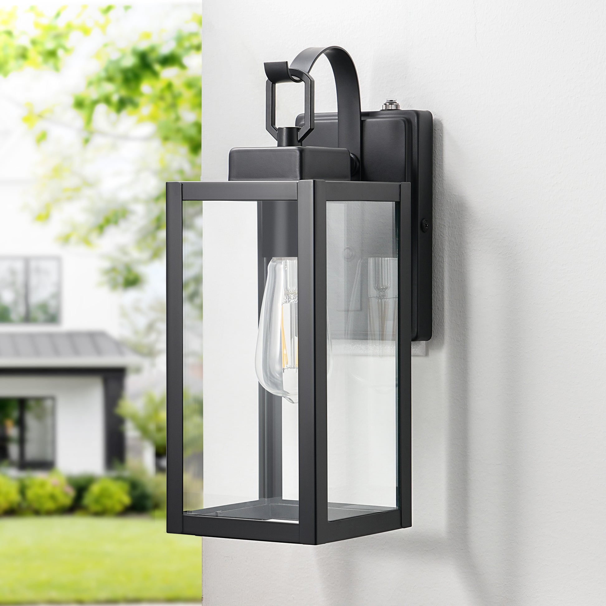 EDISHINE Dusk to Dawn Outdoor Wall Lantern-HOWL06U