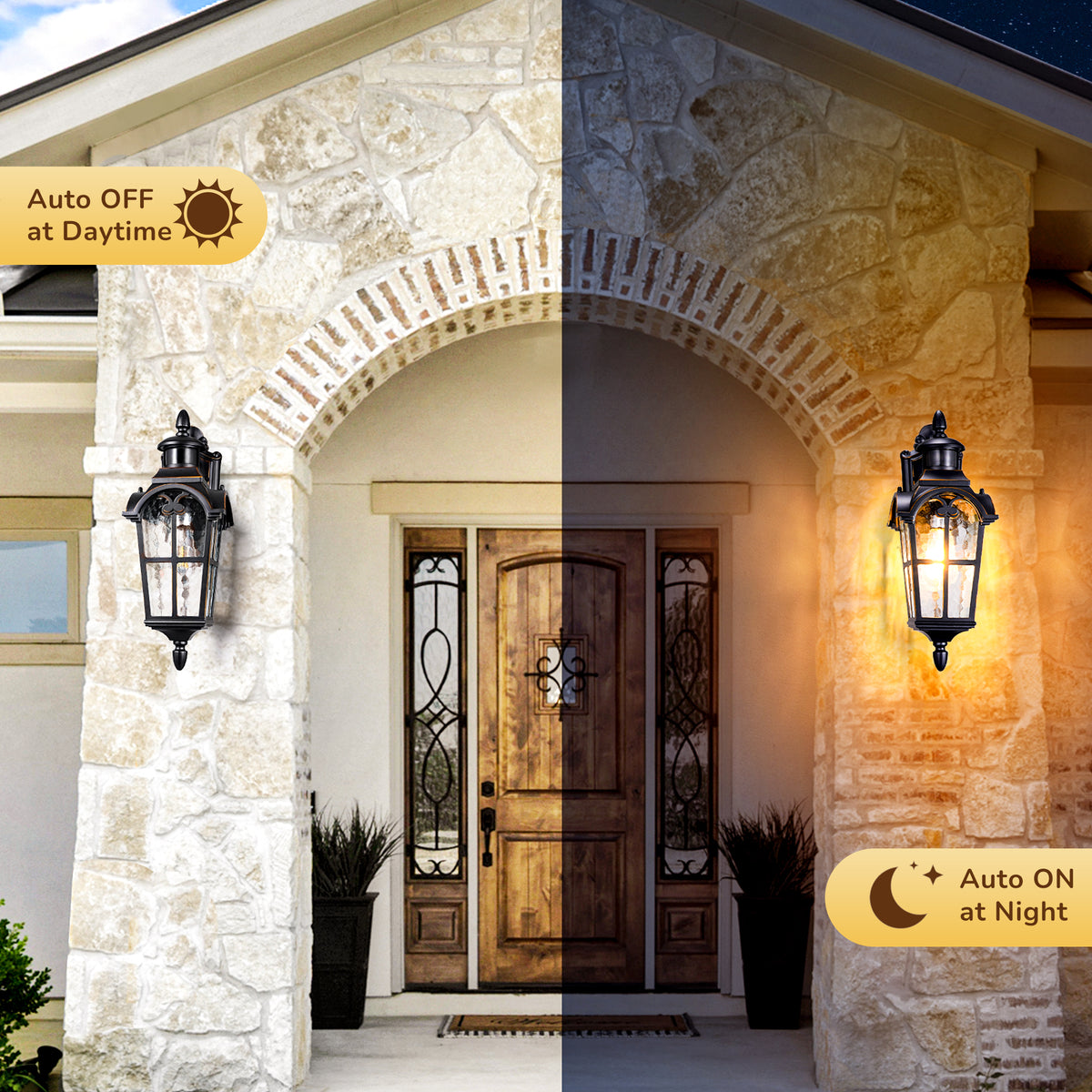 20.2" Roman Motion Sensor Outdoor Wall Light