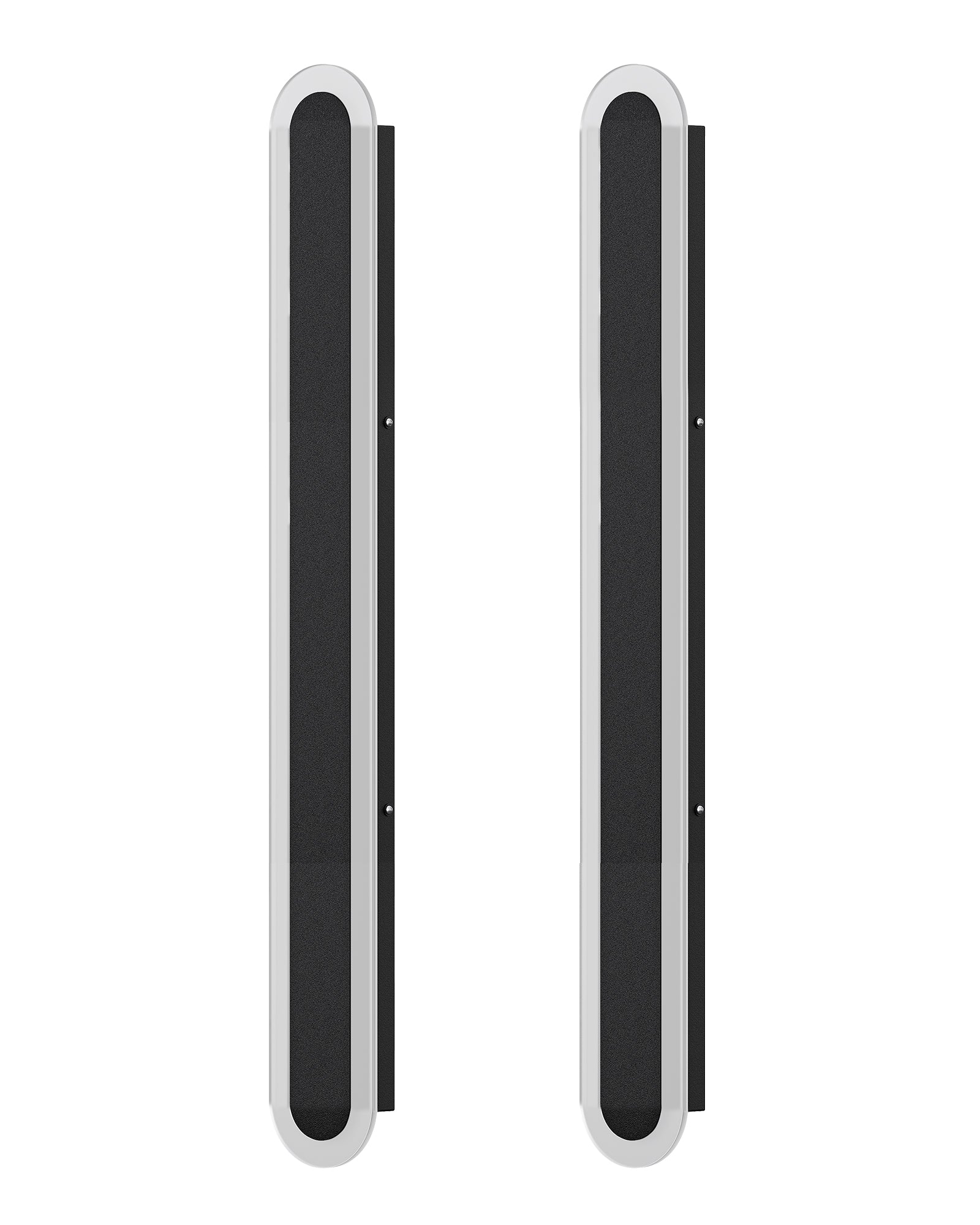 EDISHINE Upgraded 2 Pack 39.4" LED Outdoor Wall Light, Dimmable & 3 CCT, Linear Modern Exterior Lighting Fixtures, IP65 Waterproof, Oval Long Outside Wall Sconce for Garage, Porch