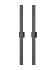 EDISHINE 47" LED Outdoor Wall Lights, 3CCT & 10%-100% Dimmable, IP65 Waterproof, Modern Exterior Lighting Fixtures, Linear Long Exterior Wall Light for House, Yard, 2 Pack, Black