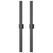 EDISHINE 47" LED Outdoor Wall Lights, 3CCT & 10%-100% Dimmable, IP65 Waterproof, Modern Exterior Lighting Fixtures, Linear Long Exterior Wall Light for House, Yard, 2 Pack, Black