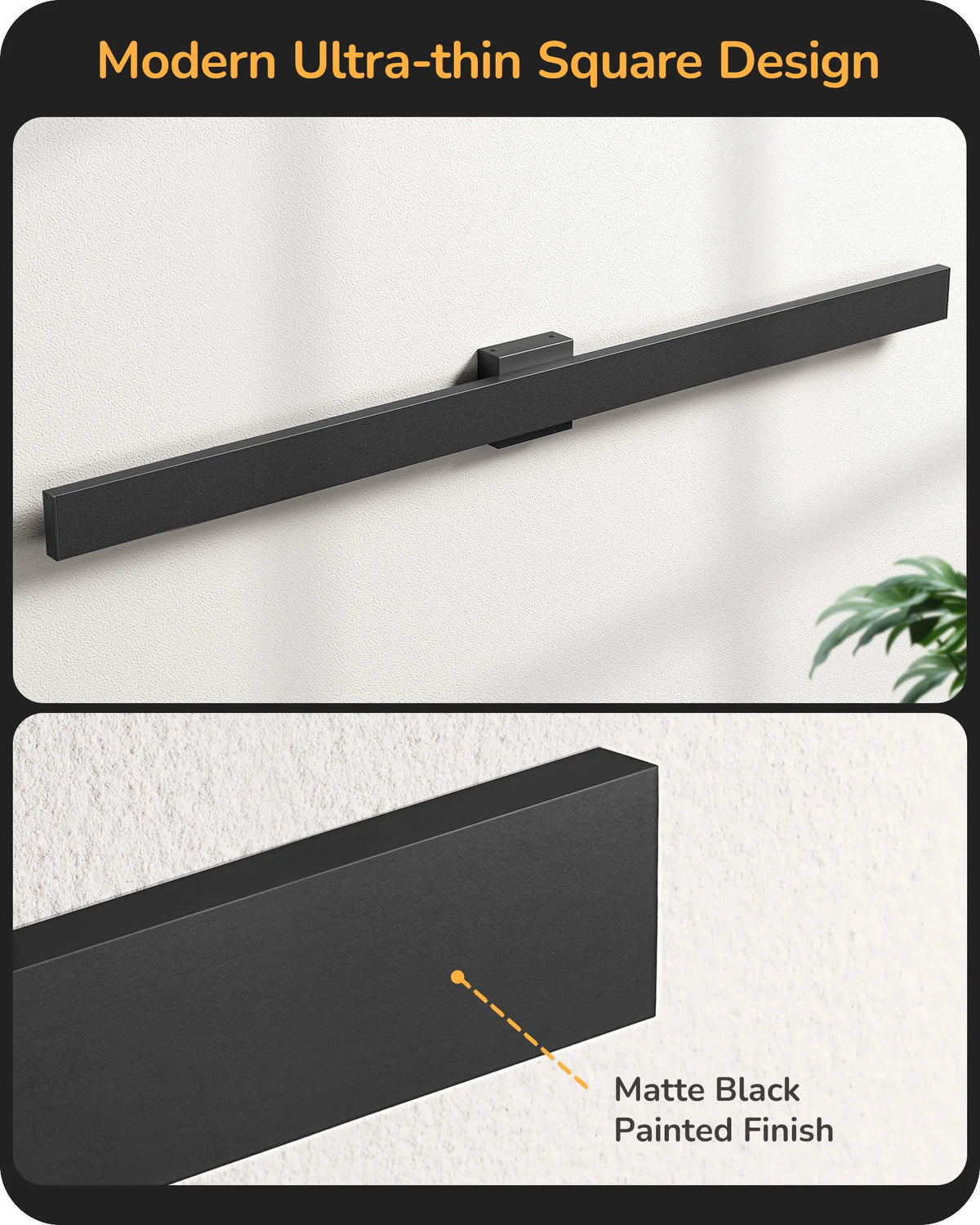 EDISHINE 2 Pack Dimmable LED Outdoor Wall Lights, Oil Rubbed Bronze-HOWL22E