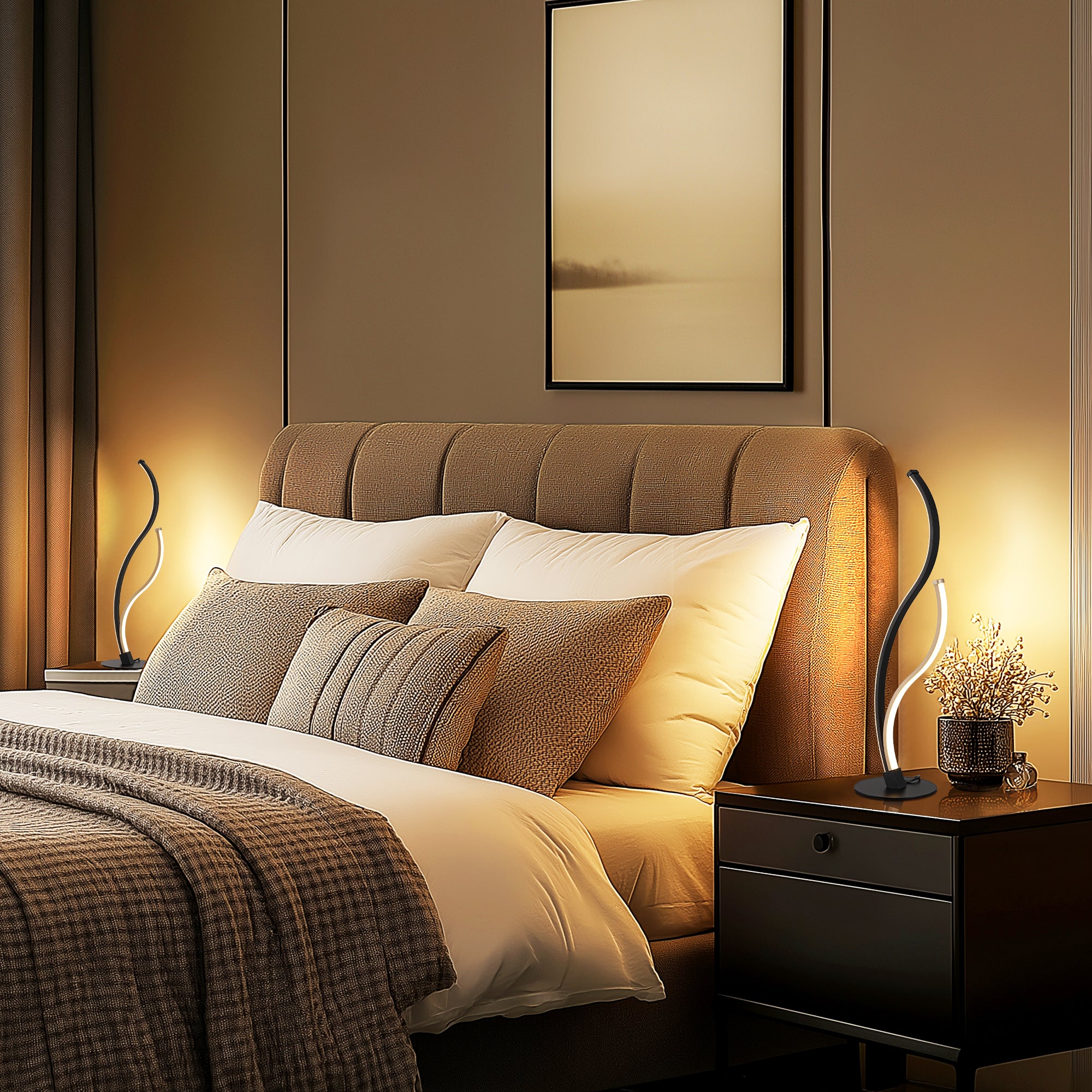 EDISHINE Novelty Led Table Lamp With Touch Control-HWTL02V