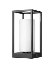 EDISHINE | Modern Touch-Control Table Lamp with Dual USB Ports & White Glass Shade