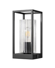 Touch-Control Modern Table Lamp with Dual USB Ports & Clear Glass Shade