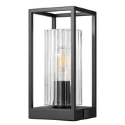 Touch-Control Modern Table Lamp with Dual USB Ports & Clear Glass Shade