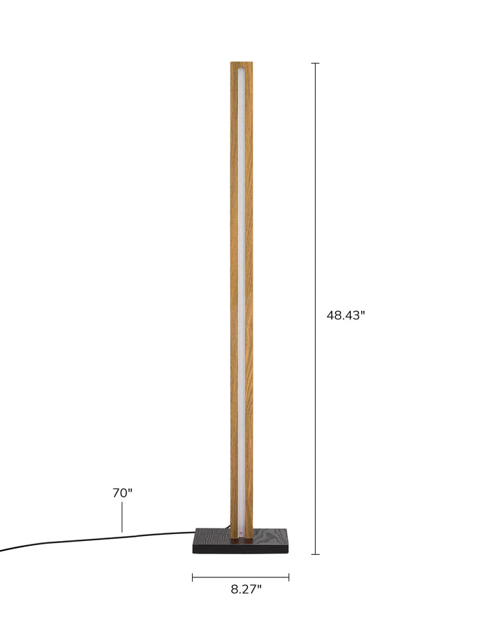Minimalist Wood Corner Floor Lamp-HBFL02V-HFLK02V-HLFL02V