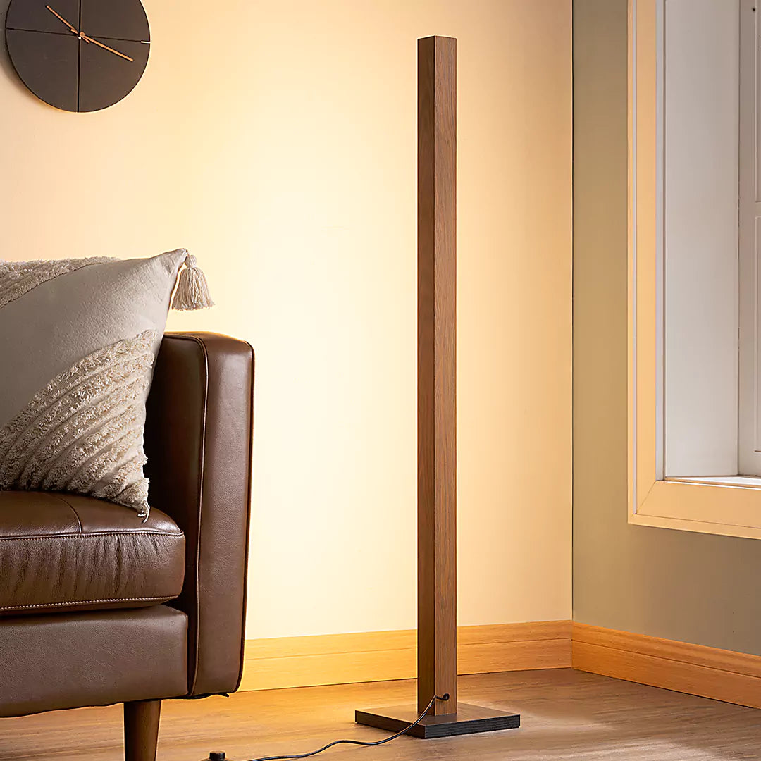Minimalist Wood Corner Floor Lamp-HBFL02V-HFLK02V-HLFL02V