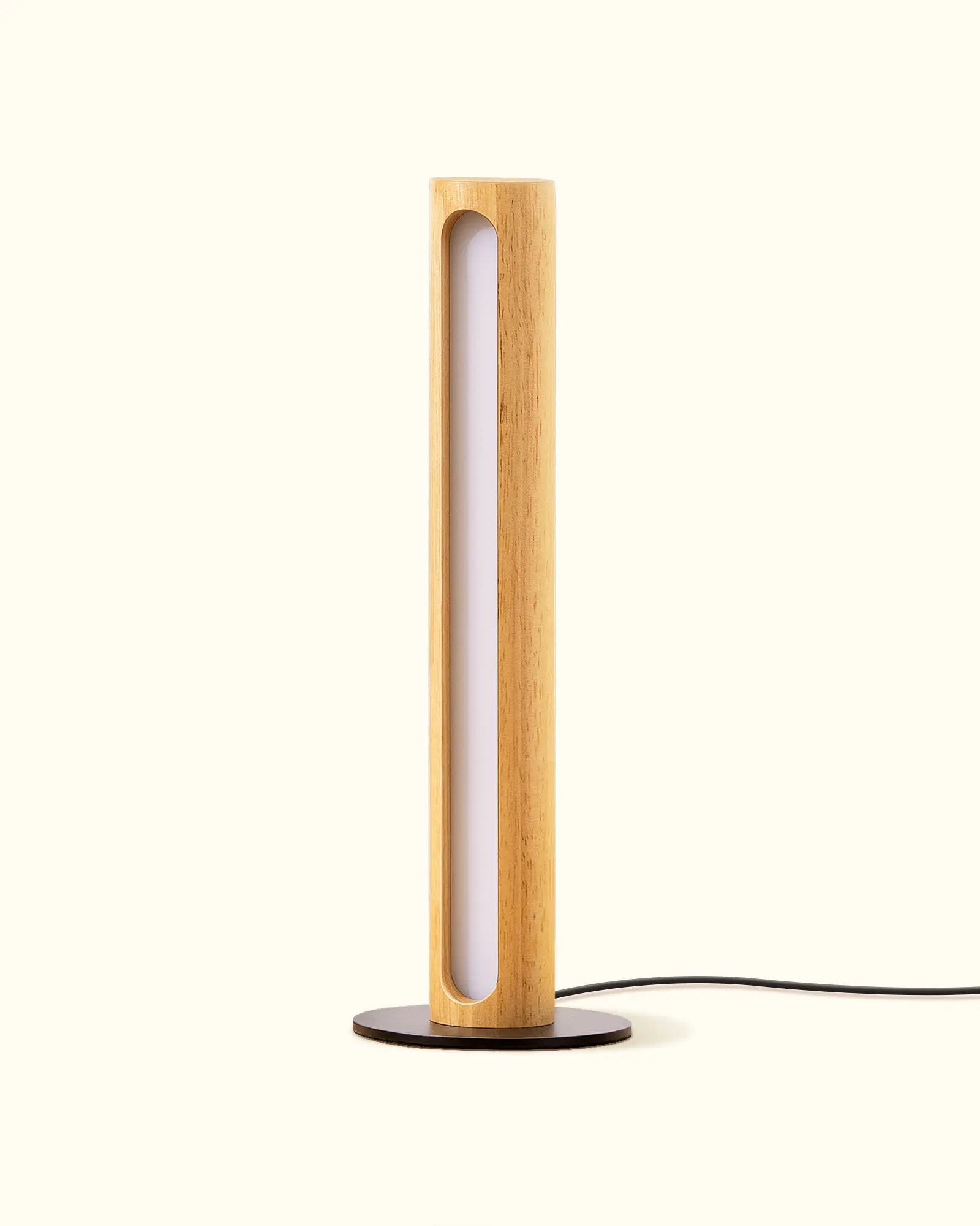 EDISHINE | Minimalist Cylindrical Wood LED Table Lamp