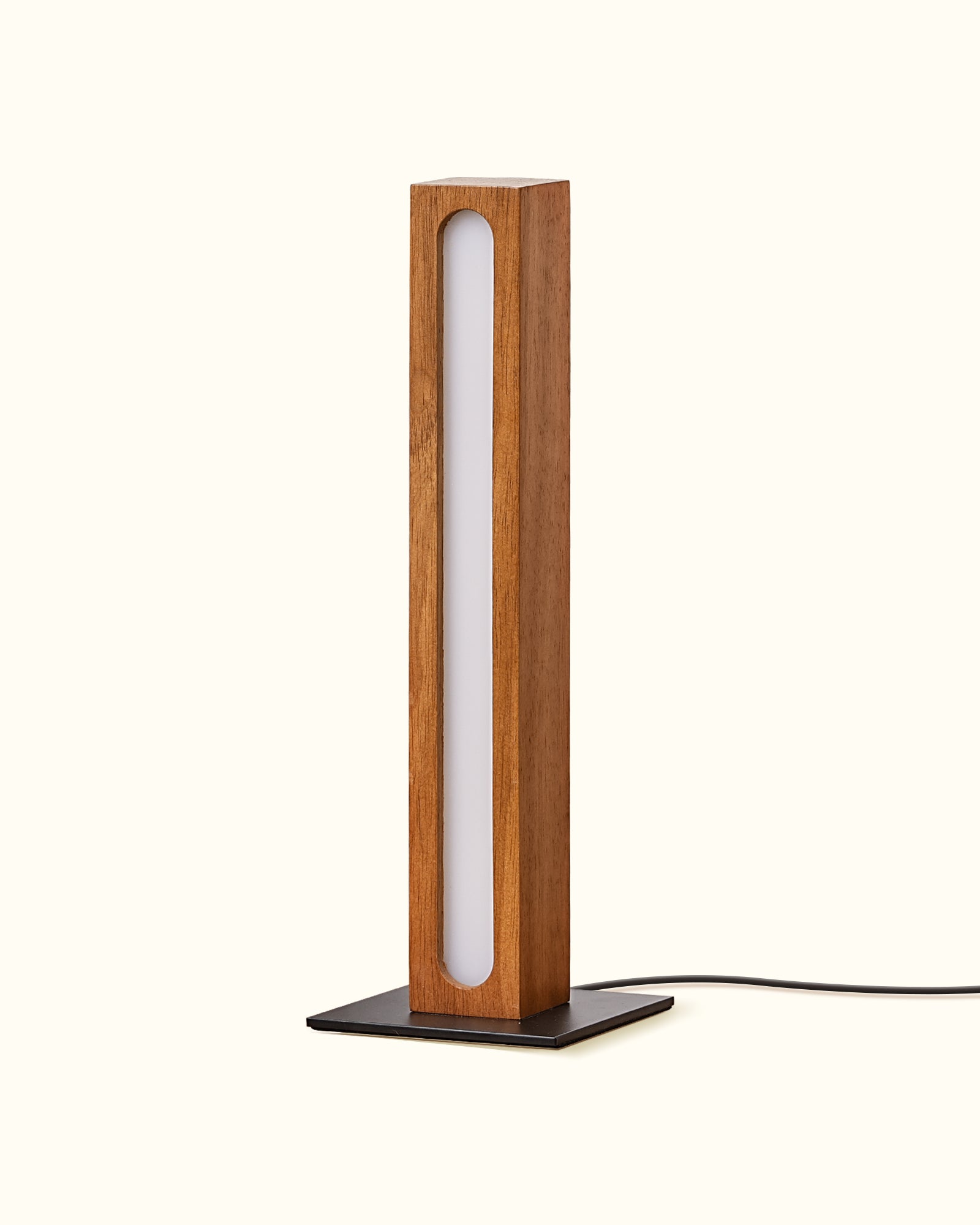 EDISHINE | Minimalist Square Wood LED Table Lamp