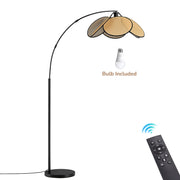 Rattan Arched Floor Lamp (66.9")