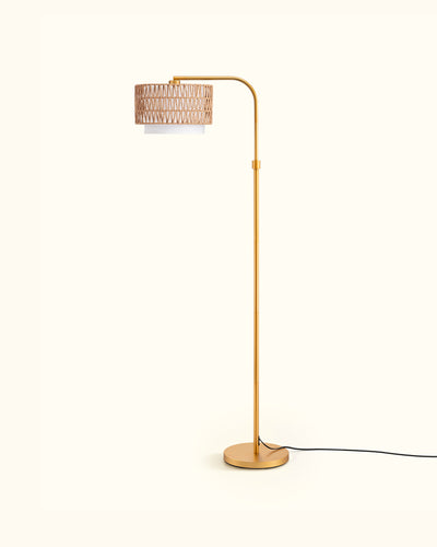   
                    Rattan Arc Floor Lamp
                  