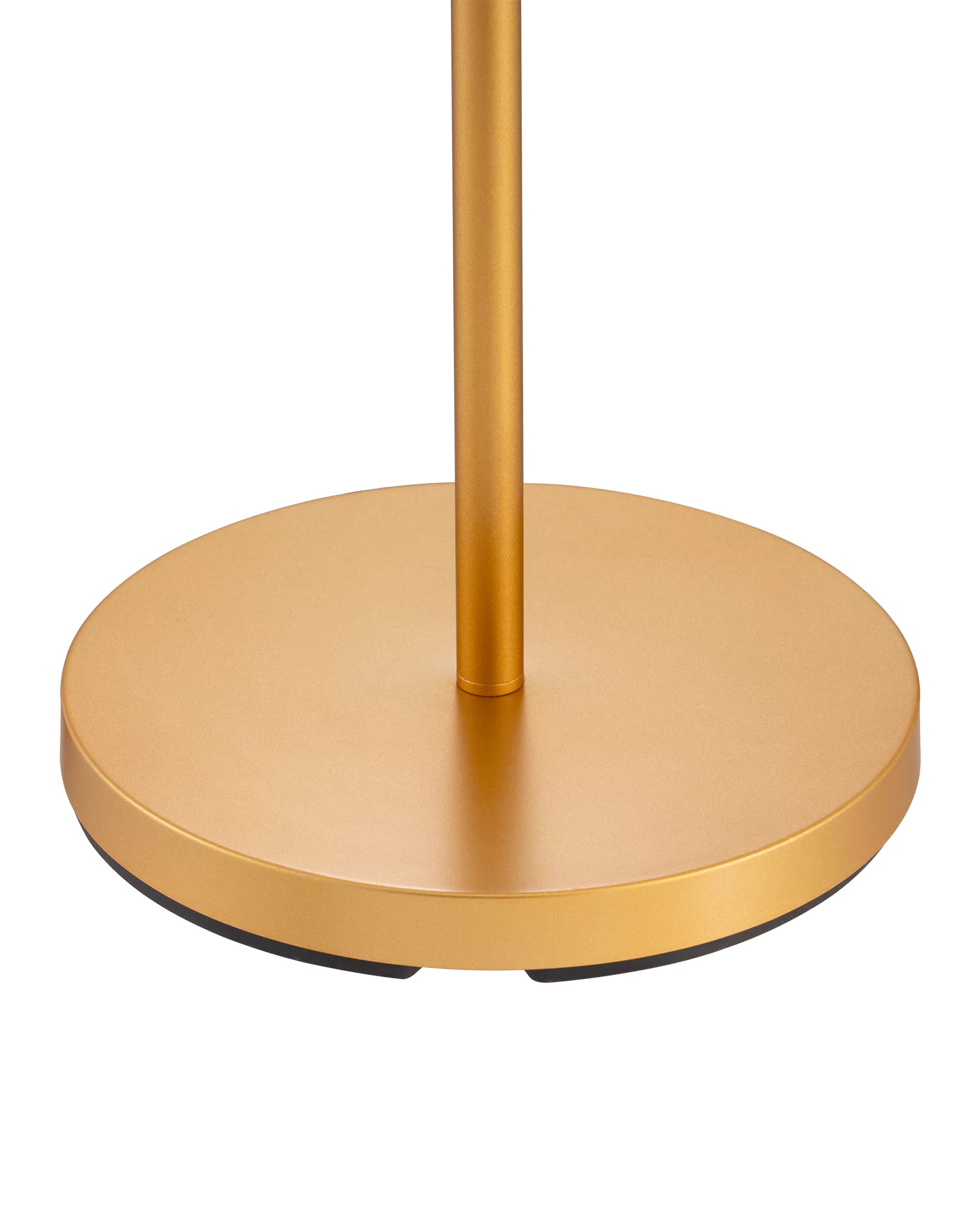 Gold-colored stand on a white background