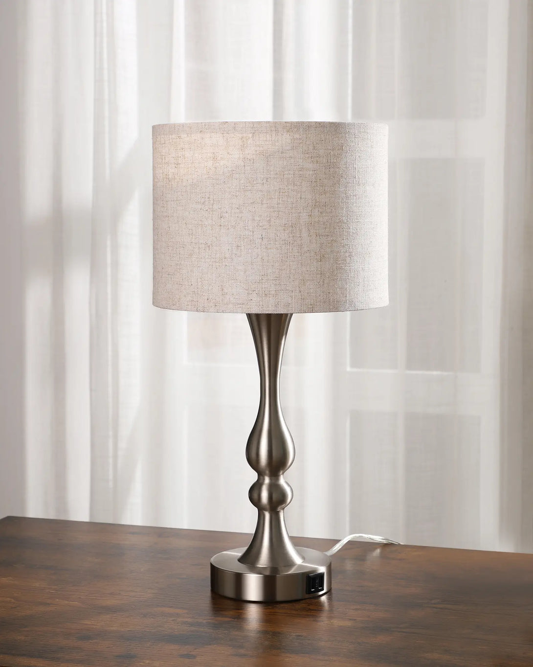 Luxe Fabric Shade Table Lamp-HLTL06A9-HLTL06K