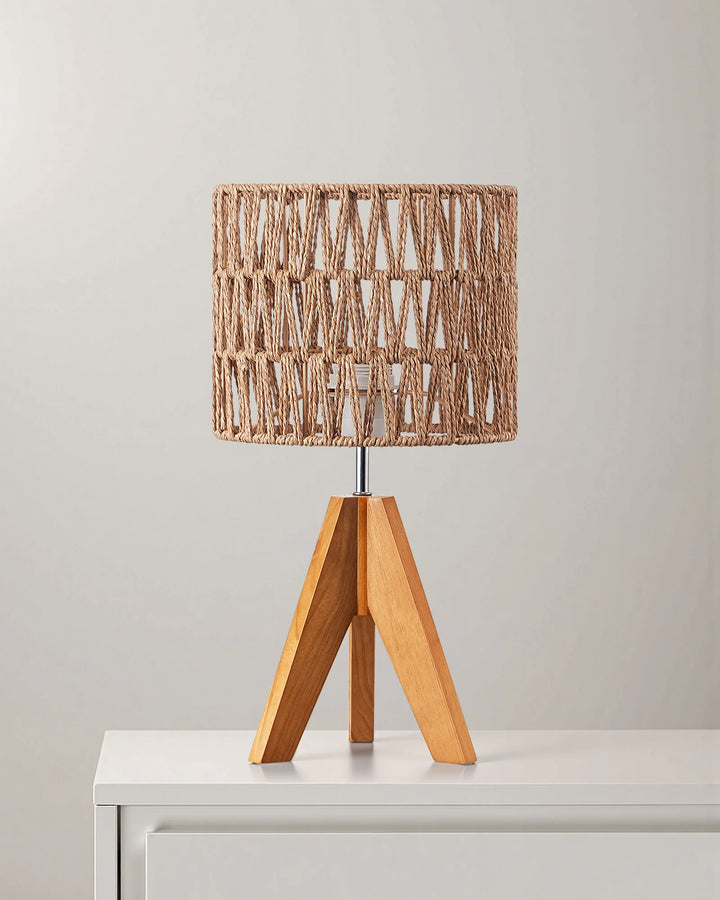 Woven Shade Table Lamp (bulbs not included）-HLTL15G-HLTL15H-HLTL15J