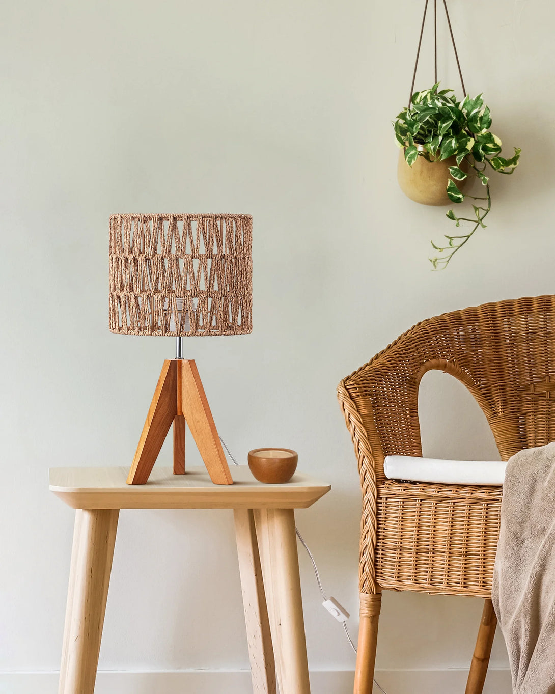 Woven Shade Table Lamp -HLTL15G-HLTL15H-HLTL15J